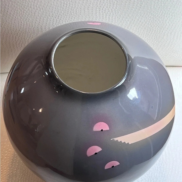Vintage ceramic vase 1980s contemporary Signed Harris & Stiles 1983 - Picture 6 of 7